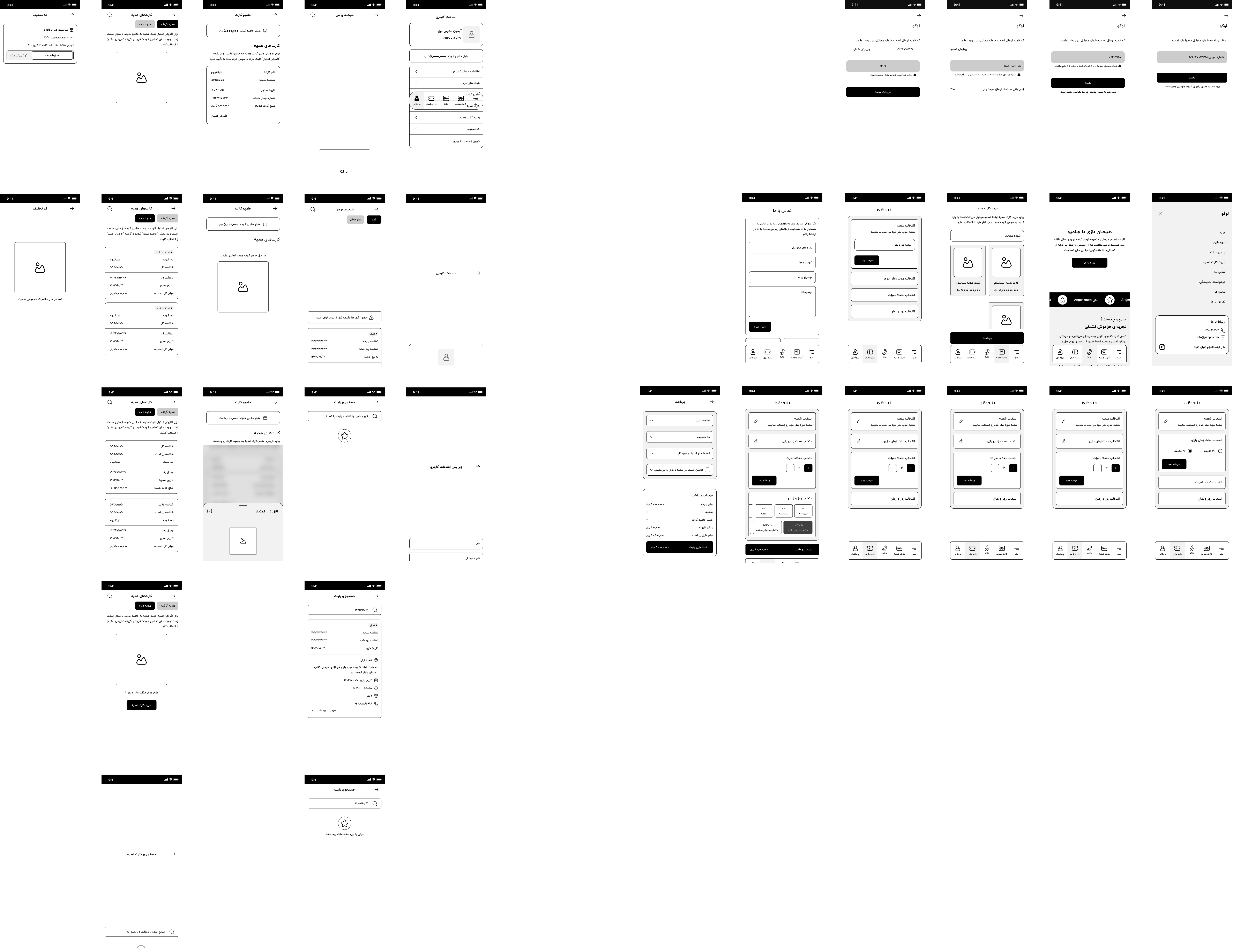 home inner pages wireframe